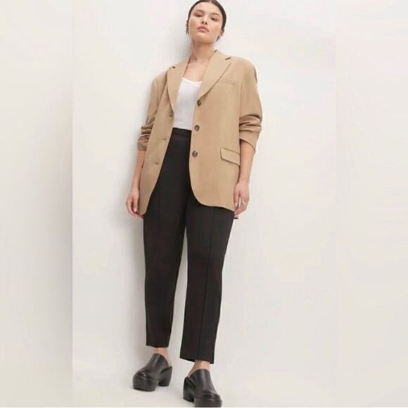 Everlane NWOT Black High Rise Elastic Waist Dream Pant with Pockets Size Medium - Picture 1 of 14
